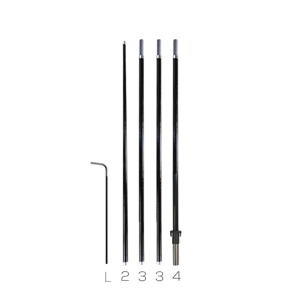13 ft. Mamba Rectangle Flag X-Large — Hardware Only